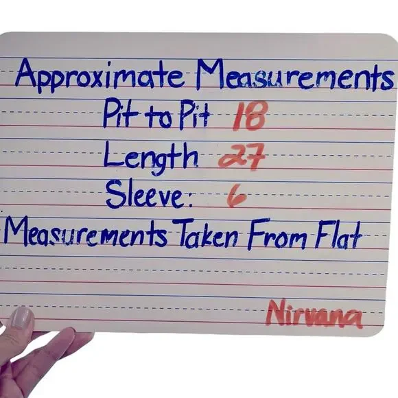 NIRVANA Pink Tie Dye 100% Cotton Licensed Band Short Sleeve T-Shirt Size Small - Picture 8 of 9